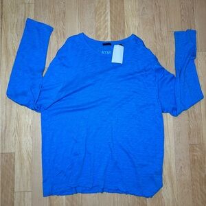 SOLD - ATM Long Sleeve Blue Pullover Shirt Men XXL - NWT